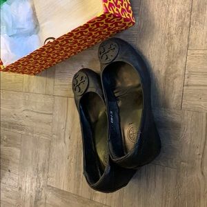 Tory Burch wedge genuine leather size 7.5